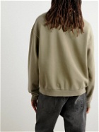 Cherry Los Angeles - American Garments Logo-Print Cotton-Jersey Sweatshirt - Green