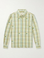 Kardo - Ronald Embroidered Checked Cotton Shirt - Green
