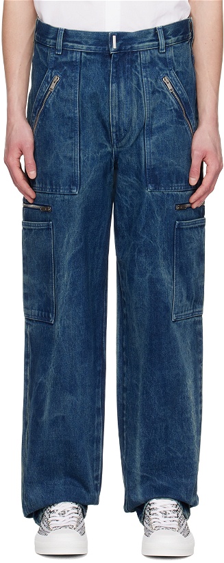 Photo: Givenchy Blue Relaxed-Fit Jeans