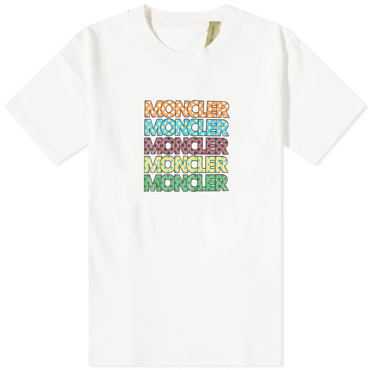 Photo: Moncler Men's Genius Dot Logo T-Shirt in White