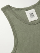 Hemen Biarritz - Ribbed Cotton Tank Top - Green