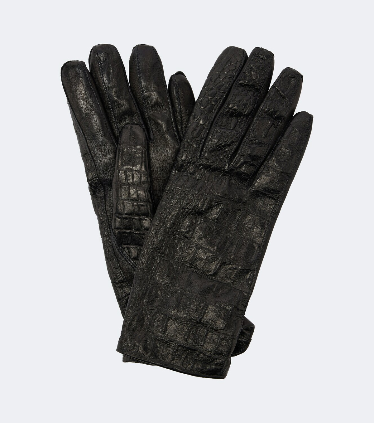 Nour Hammour Silk-lined leather gloves
