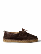 Castañer - Nemo Suede Boat Shoes - Brown
