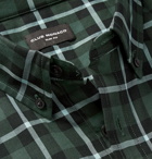 Club Monaco - Slim-Fit Button-Down Collar Checked Cotton Shirt - Green