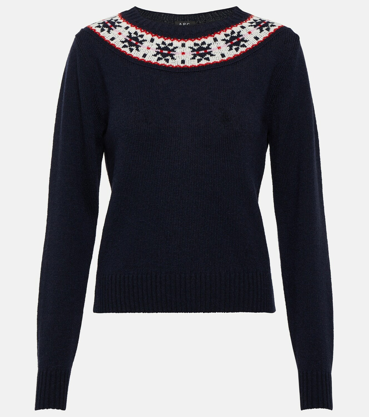 A.P.C. Jacquard virgin wool sweater