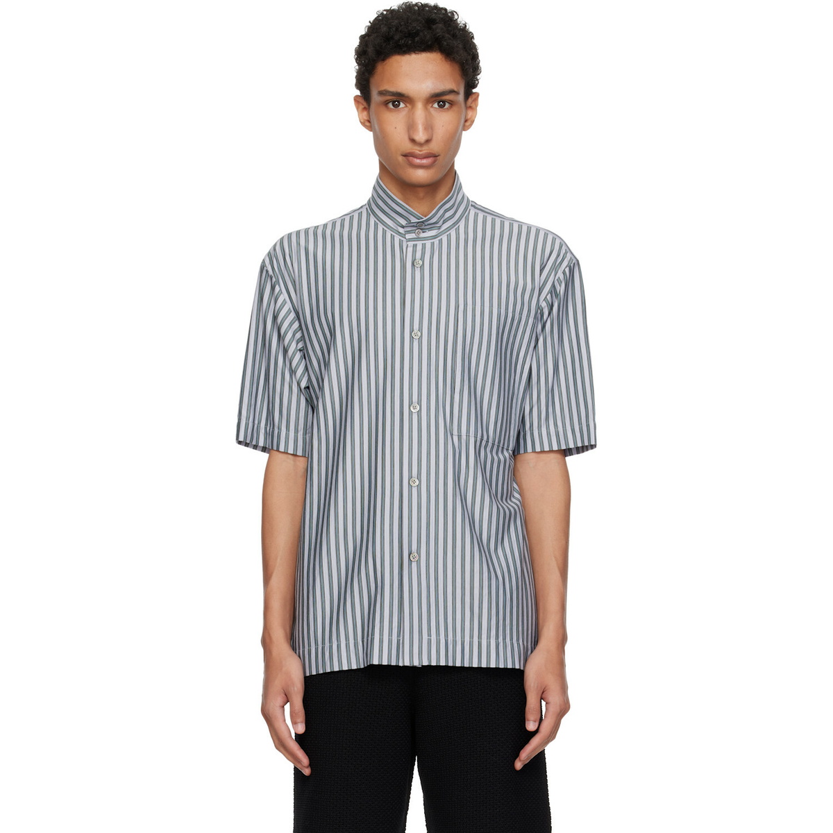 HOMME PLISSÉ ISSEY MIYAKE Black Packable Shirt Homme Plisse Issey