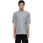 HOMME PLISSÉ ISSEY MIYAKE Blue Stripe Jersey Shirt