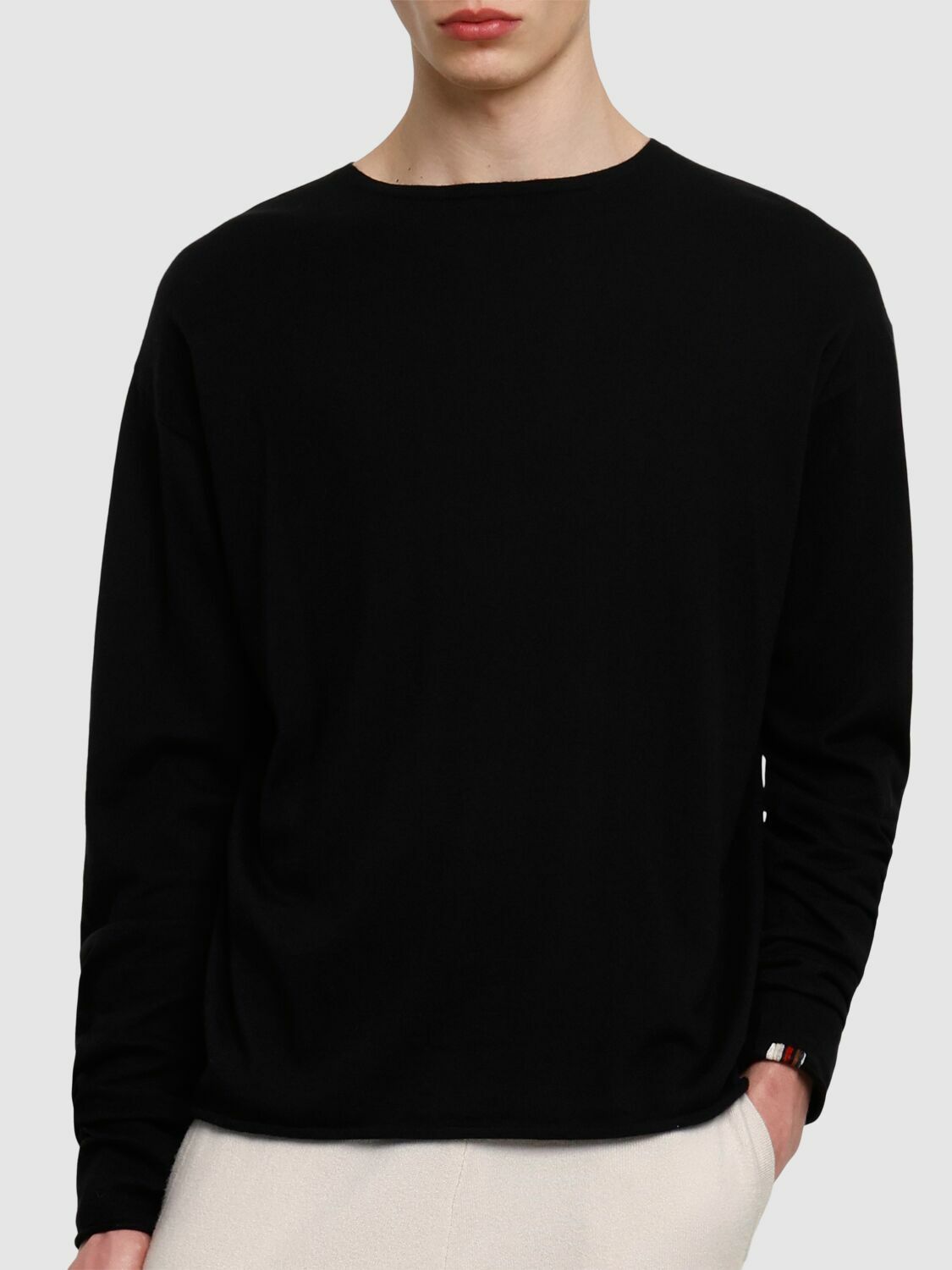 EXTREME CASHMERE N347 Aries Cotton & Cashmere L/s T-shirt