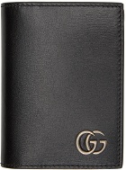 Gucci Black GG Marmont Bifold Card Holder