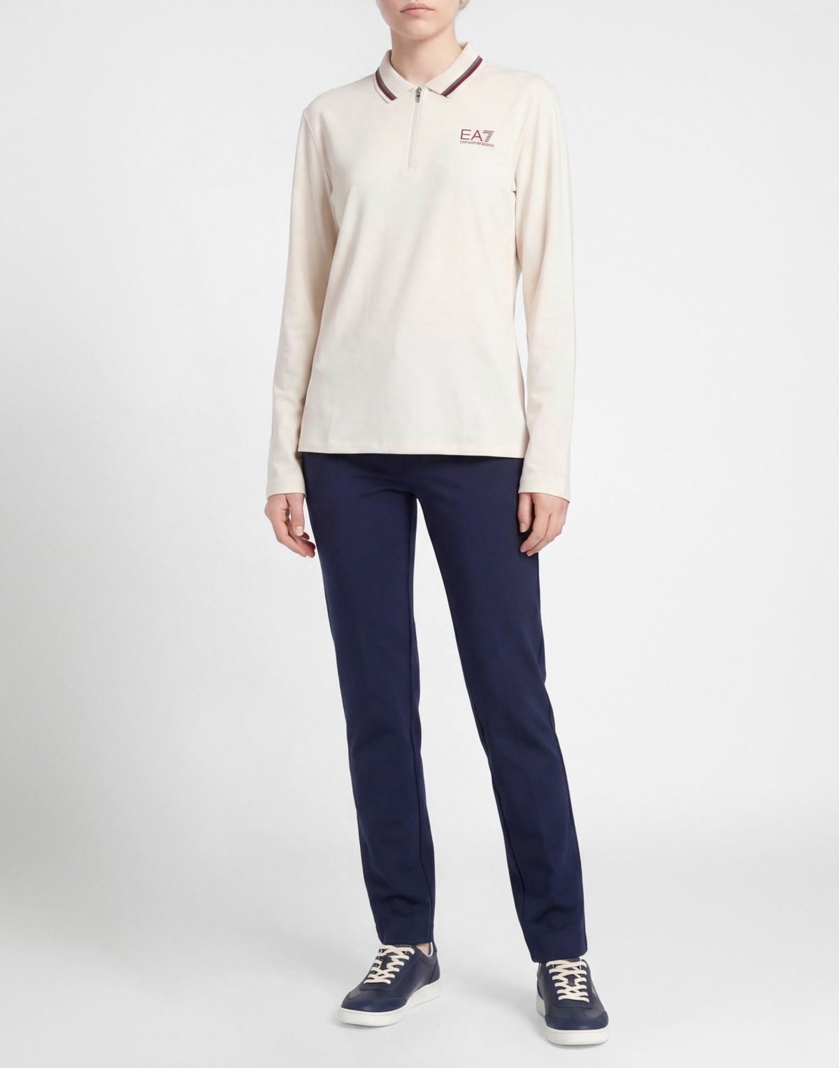 Ea7 Womens Polo shirt in Beige
