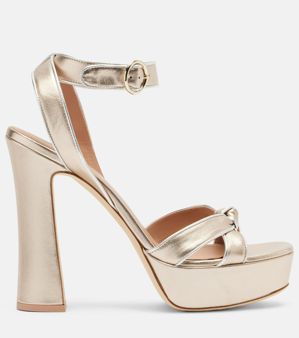 Malone Souliers Rudi 130 leather platform sandals