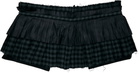 OPEN YY Black Pleats Layered Pocket Belt