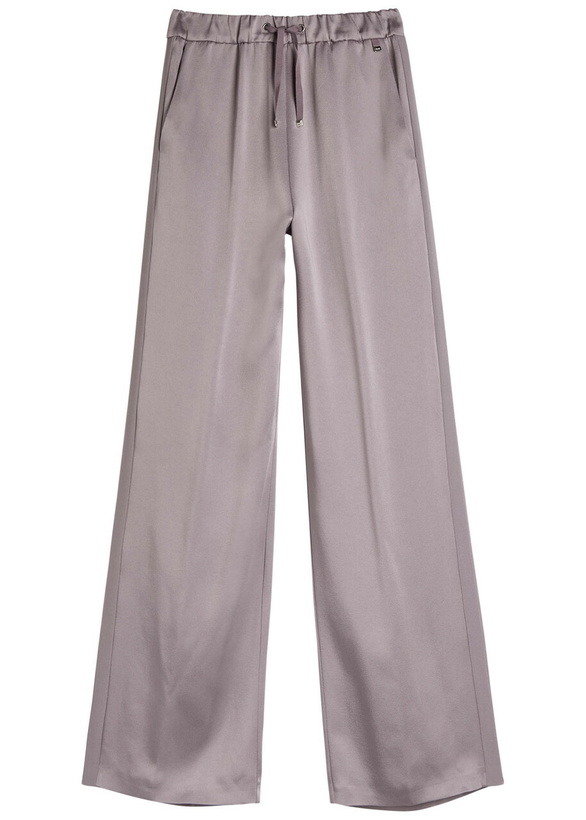 Photo: Herno Wide-leg Crepe de Chine Trousers Light Pink