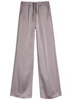 Herno Wide-leg Crepe de Chine Trousers Light Pink