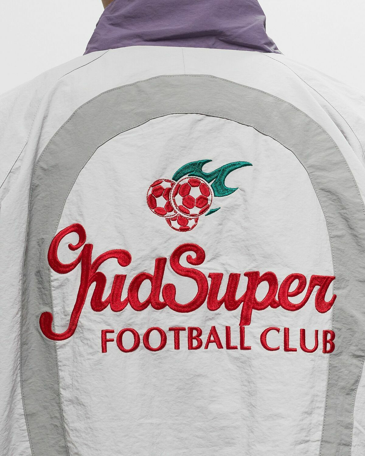 Kid Super Studios X Ronaldinho Windbreaker Grey Track Jackets