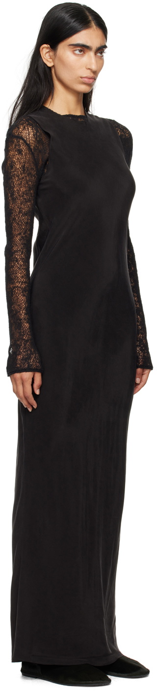 Gabriela Coll Garments Black No.298 Maxi Dress