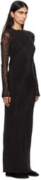 Gabriela Coll Garments Black No.298 Maxi Dress
