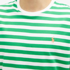 Polo Ralph Lauren Men's Stripe T-Shirt in Preppy Green/White