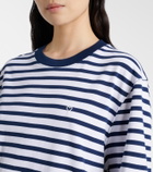 Ami Paris Striped cotton jersey T-shirt