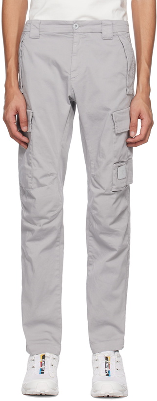 Photo: C.P. Company Gray Garment-Dyed Cargo Pants