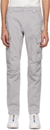 C.P. Company Gray Garment-Dyed Cargo Pants