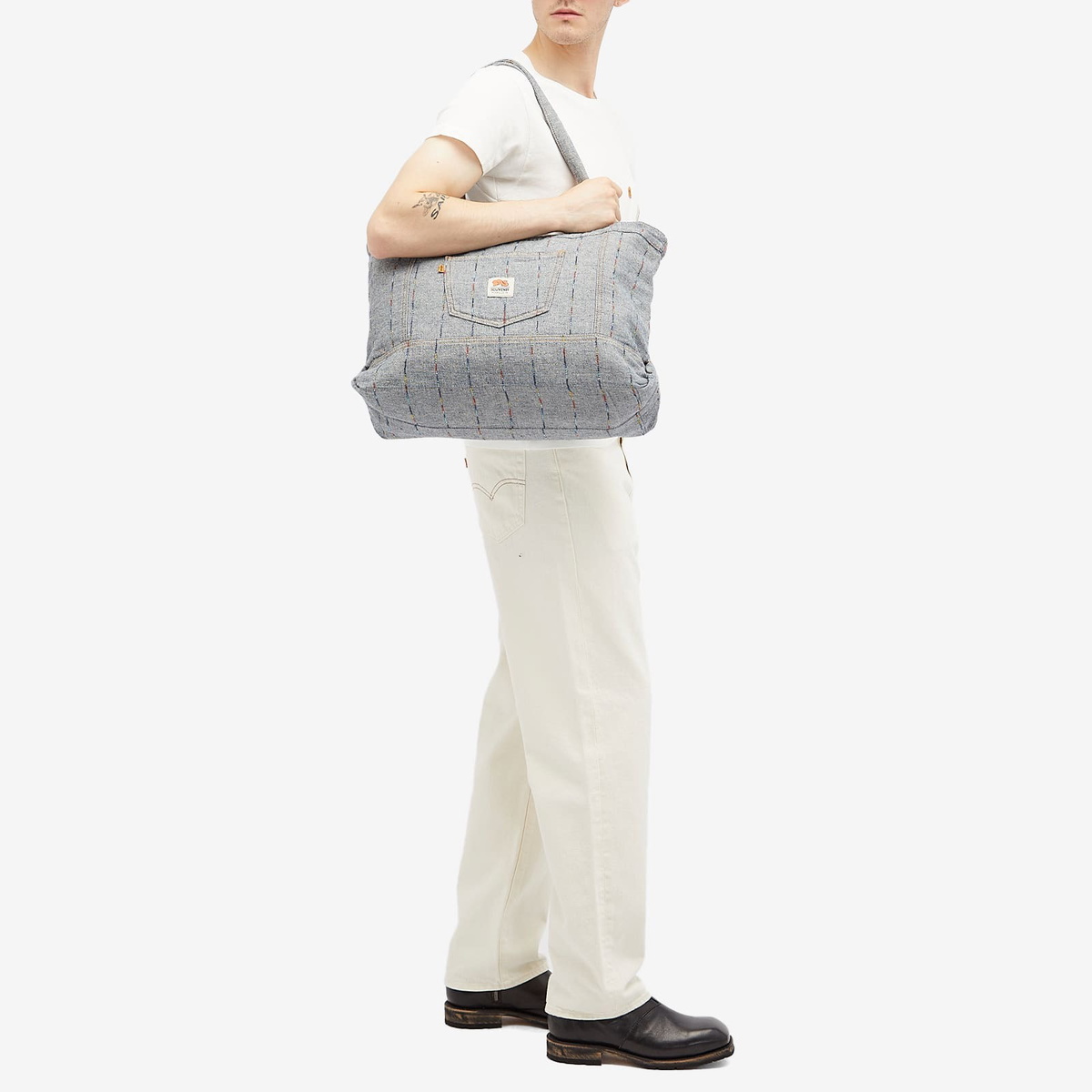 Levi's Men's Levis x Stephane Ashpool Pigalle Tote Bag in Mallard Blue 