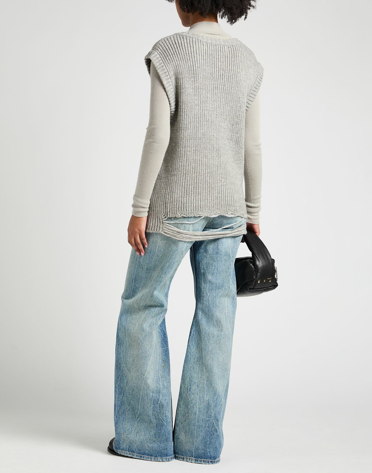 Kimhekim Womens Sweater in Grey
