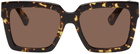 Bottega Veneta Tortoiseshell Square Sunglasses