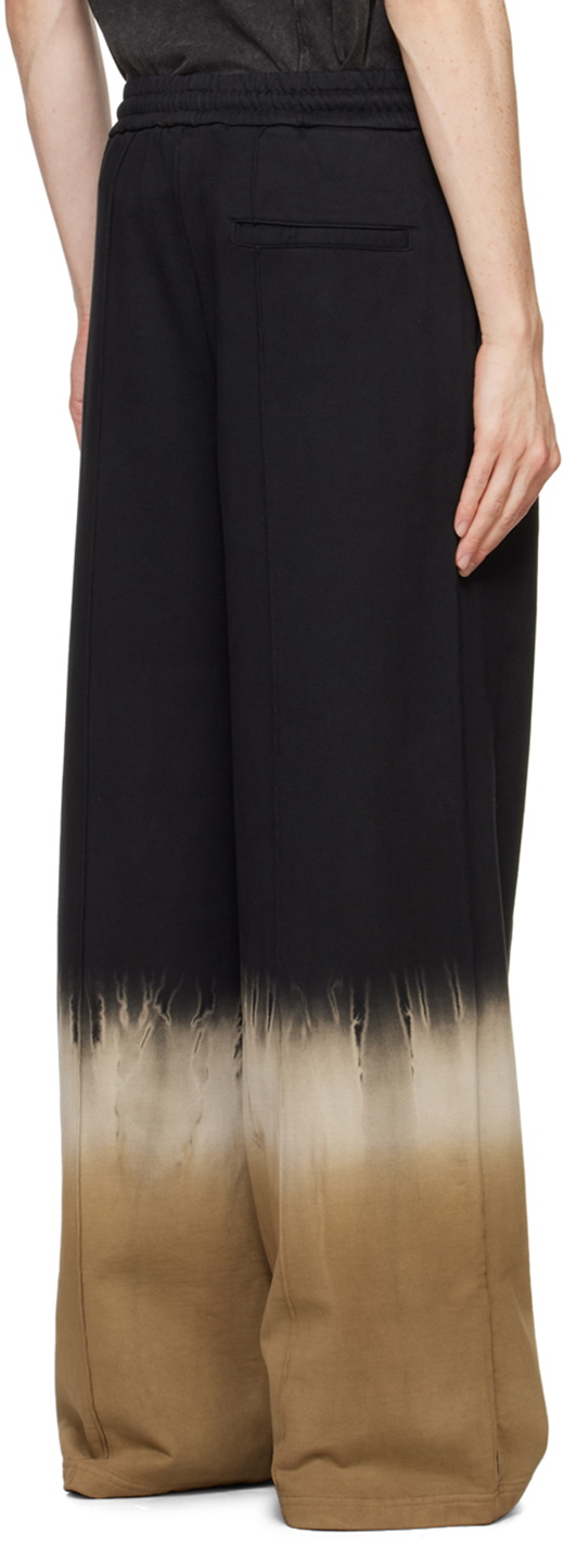 Feng Chen Wang Black Tie-Dye Sweatpants