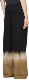 Feng Chen Wang Black Tie-Dye Sweatpants