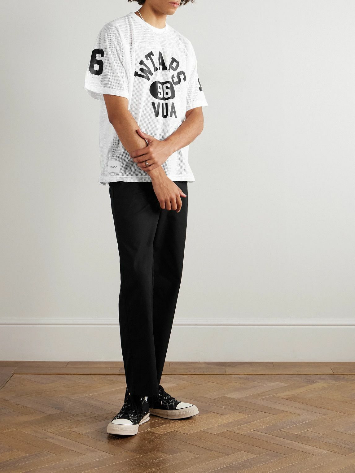 WTAPS - Straight-Leg Cropped Canvas Trousers - Black