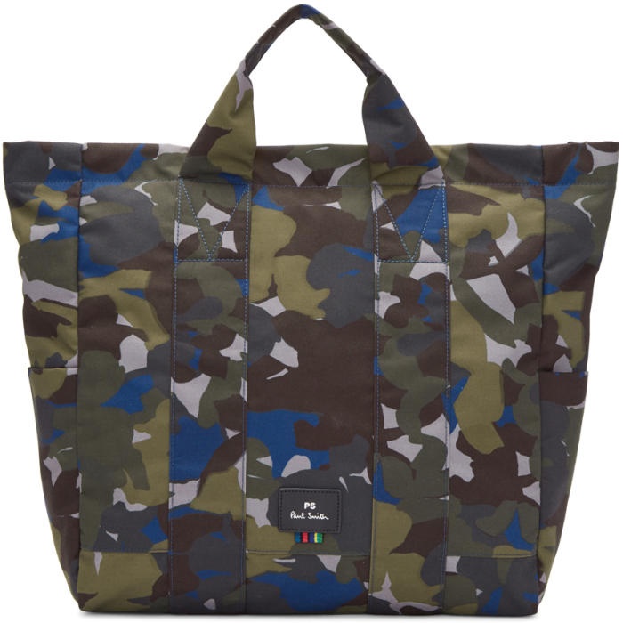 Photo: PS by Paul Smith Multicolor Camouflage Tote 