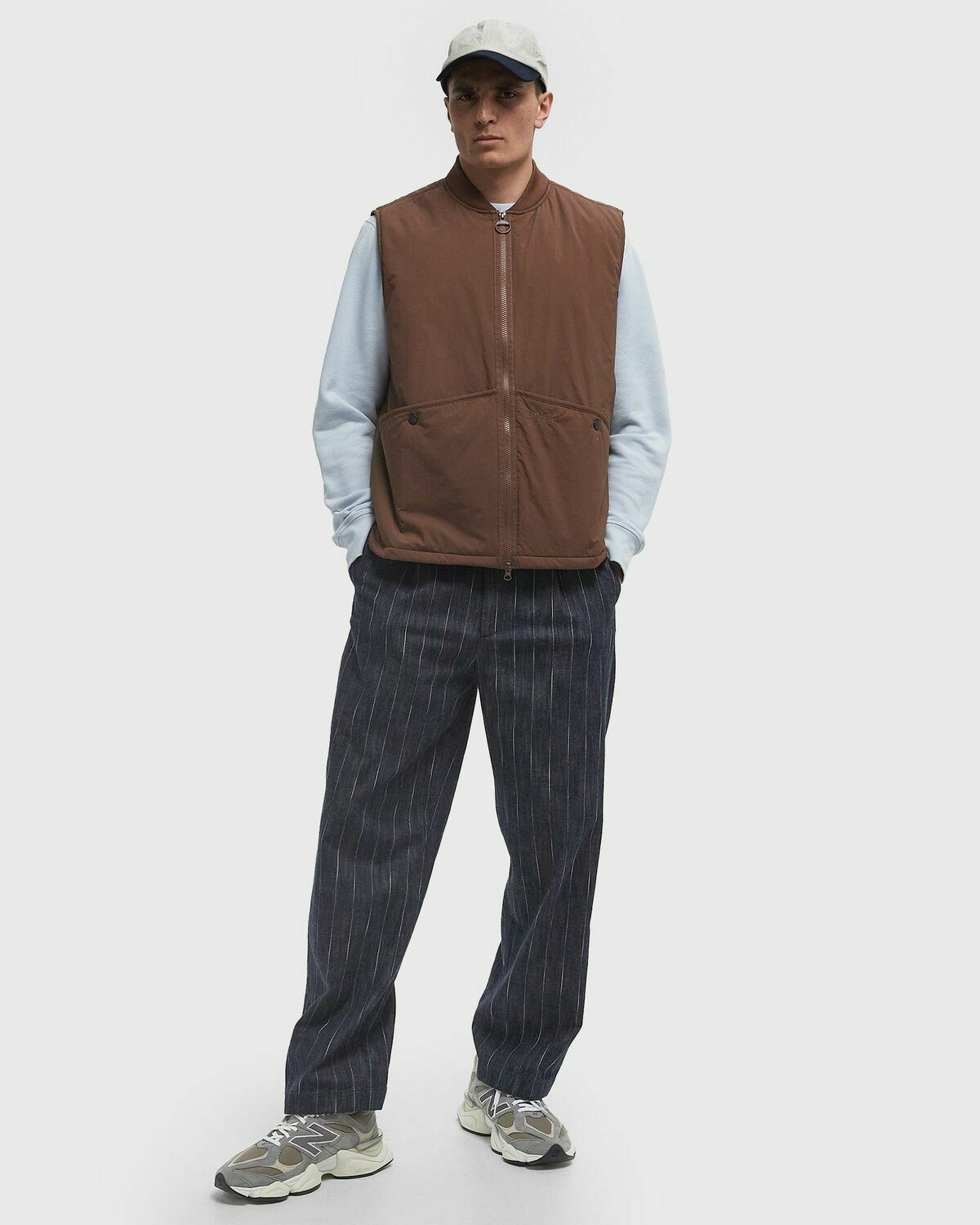 Barbour Re-Engineered Liddesdale Gilet Brown Mens Vest