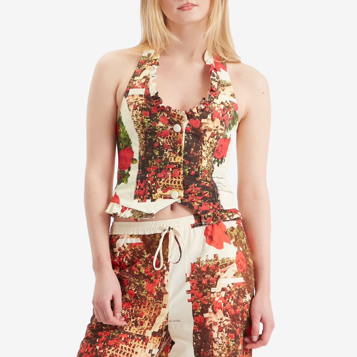 House Of Sunny Women's Rose Garden Vest in Multi