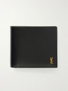 SAINT LAURENT - Logo-Embellished Leather Bifold Wallet with Money Clip