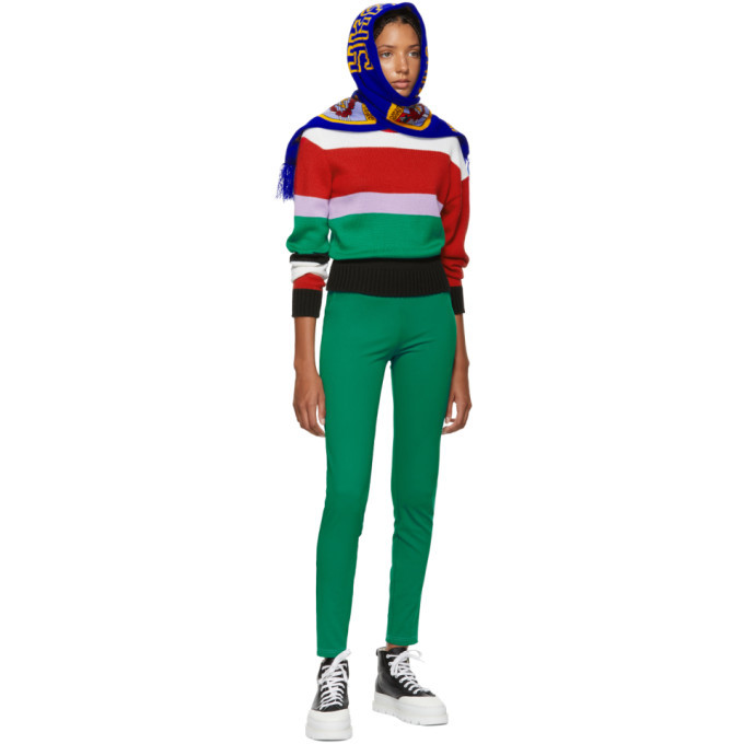 Anton Belinskiy Green Stretch Trousers