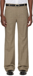 Ernest W. Baker Brown Cuffed 70s Trousers