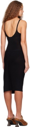 Eckhaus Latta Black Club Midi Dress