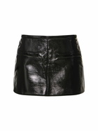 COURREGES - Heritage Vinyl A-line Mini Skirt