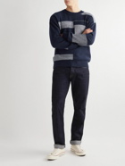 Mr P. - Jacquard-Knit Cashmere-Blend Sweater - Blue