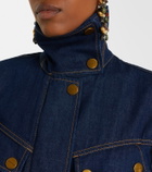 Zimmermann Luna belted denim minidress