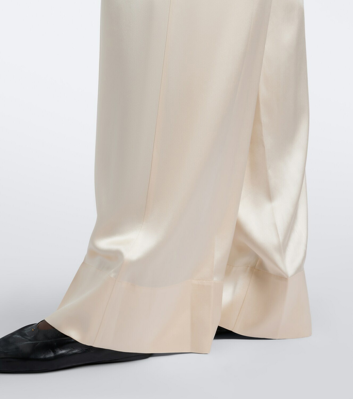 Joseph Dijon silk satin wide-leg pants