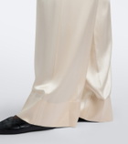 Joseph Dijon silk satin wide-leg pants