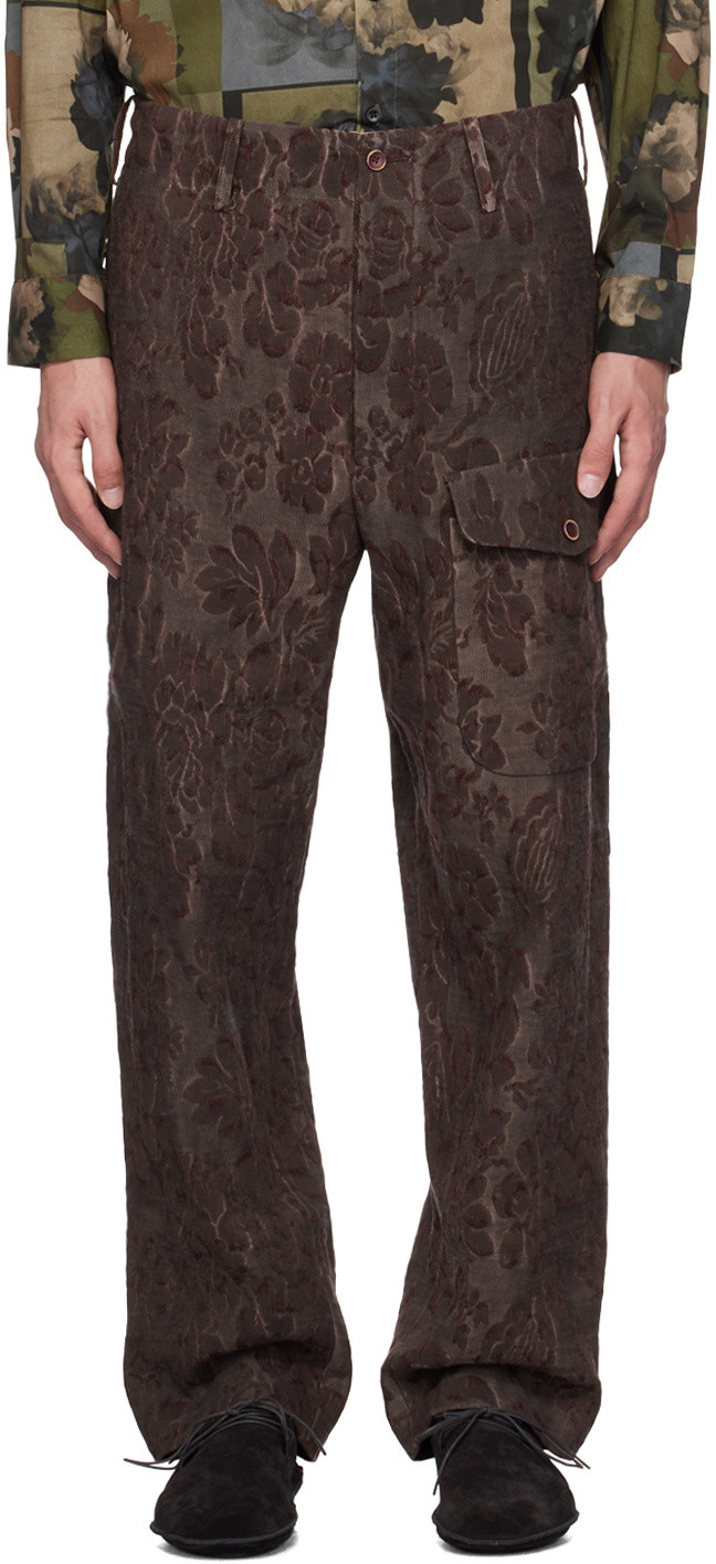 UMA WANG Burgundy Paxton Pants