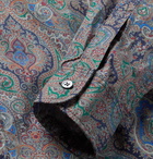 Engineered Garments - Button-Down Collar Paisley-Print Cotton-Poplin Shirt - Gray