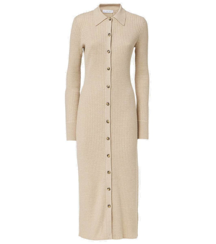 Photo: Proenza Schouler White Label Phillips cotton-blend midi dress