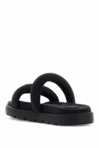 ALEXANDER WANG "denim jay slides Black