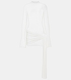 Aya Muse Draped jersey minidress