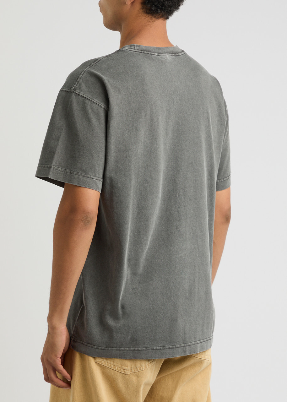 Carhartt Wip Vista Logo Faded Cotton T-shirt Grey Carhartt WIP