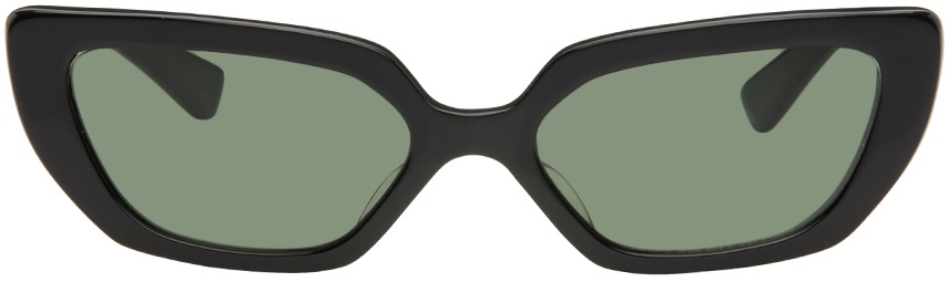 Photo: UNDERCOVER Black Cat-Eye Sunglasses